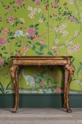 A GEORGE II GILTWOOD AND GESSO SIDE TABLE, IN THE MANNER OF JOHN BELCHIER, CIRCA 1730