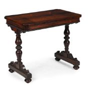 Y A REGENCY ROSEWOOD GAMES TABLE, CIRCA 1820