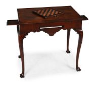 AN UNUSUAL GEORGE II MAHOGANY GAMES TABLECIRCA 1740-1750The reversable top