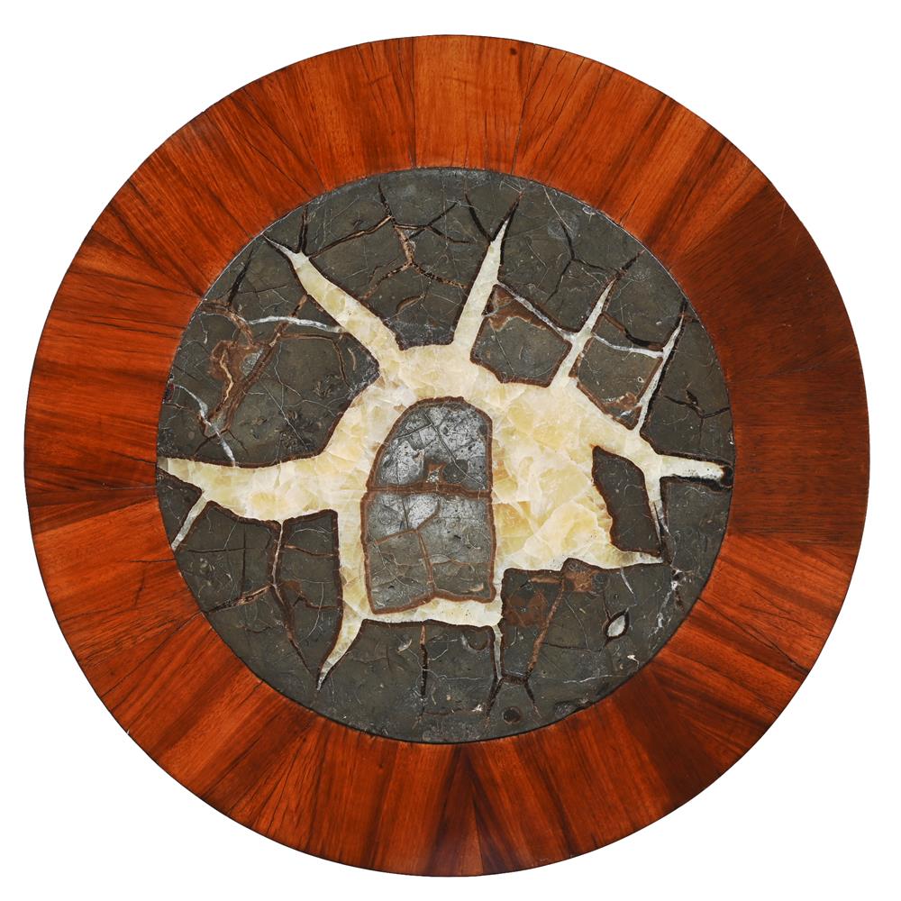 A WILLIAM IV MAHOGANY AND SEPTARIAN INSET OCCASIONAL TABLE, CIRCA 1830 - Image 4 of 4
