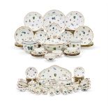 A RICHARD GINORI PORCELAIN 'PERUGIA' PATTERN PART DINNER AND BREAKFAST SERVICE, MODERN