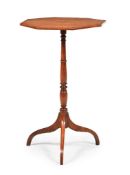 Y A GEORGE III SATINWOOD AND TULIPWOOD BANDED OCTAGONAL TRIPOD TABLE, CIRCA 1790