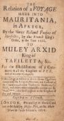 θ Africa.- Frejus (Roland de) The Relation of a Voyage made into Mauritania, in Africk...to Muley …