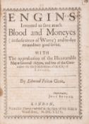 θ Warfare.- Felton (Edmond) Engins invented to save much Blood and Moneyes (in these times of …