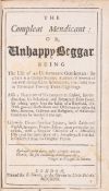 θ [?Defoe (Daniel)] The Compleat Mendicant: or, Unhappy Beggar, first edition, Printed for E. …