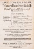 θ André Simon copy.- [ Vaughan (William)] Directions for Health, Naturall and …