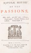θ [Charleton (Walter)] Natural History of the Passions, first edition, T[homas]. N[ewcomb]. for …