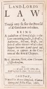 θ Law.- Meriton (George) Land-Lords Law: A Treatise very fit for the Perusal of all Gentlemen and …