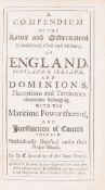 θ America.- [ Curson (Henry)] A Compendium of the Laws and Government Ecclesiastical, Civil and …