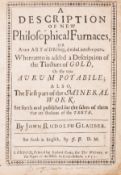 θ Glauber (Johann Rudolf) A Description of New Philosophical Furnaces, first edition in English, …