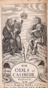 θ Sarbiewski (Maciej Kazimierz) The Odes of Casimire, first edition in English, translated by G. …