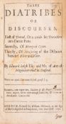 θ Leigh (Edward) Three Diatribes or Discourses. First of Travel, Or a Guide for Travellers into …