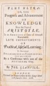 θ Royal Society.- Glanvill (Joseph) Plus Ultra: or, The Progress and Advancement of Knowledge …