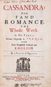 θ [La Calprenede (Gauthier de Costes de)] Cassandra: The Fam'd Romance, 5 parts in 1, first …