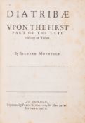 θ Montagu (Richard) Diatribae upon the First Part of the late History of Tithes, first edition, …