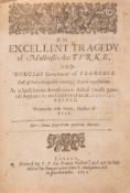 θ Mason (John) An Excellent Tragedy of Mulleasses the Turke, second edition, Printed by T.P. for …
