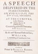 θ Laud (William) A Speech Delivered in the Starr-Chamber...Concerning pretended Innovations In the …