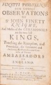 θ Finett (Sir John) Finetti Philoxenis: Some Choice Observations of....Ambassadors in England, …