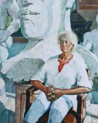 λ HENRIETTA YOUNG (BRITISH B. 1951), PORTRAIT OF DAME ELISABETH FRINK