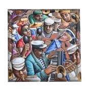 λ P.J. CROOK (BRITISH B.1945), JAZZAMATAZZ
