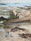 HILDA CARLINE (BRITISH 1889-1950), SLIPWAY, JERSEY
