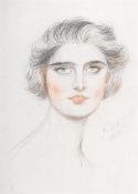 PAUL CÉSAR HELLEU (FRENCH 1859-1927), PORTRAIT DE FEMME