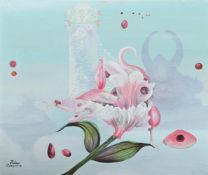 JULIANA SERAPHIM (PALESTINIAN 1934-2005), IL PLEUT DES RUBIS (IT IS RAINING RUBIES)