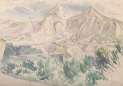 λ JOHN NASH (BRITISH 1893-1977), STUDY OF CHINA CLAY QUARRIES, CORNWALL