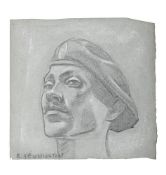 λ ERIC KENNINGTON (BRITISH 1888-1960), STUDY OF A SOLDIER