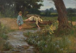 GEORGE CARLINE (BRITISH 1855-1920), STICKLEBACKS, SYDNEY & GEORGE CARLINE