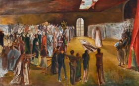 λ UNITY SPENCER (BRITISH 1930-2017), CHRIST HEALING THE SICK