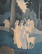 λ LOUIS MARIE JULLIEN (FRENCH 1904-1982), FIGURES AND HORSES
