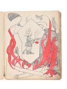 λ SIR STANLEY SPENCER (BRITISH 1891-1959), SKETCH BOOK TO INCLUDE CARTOONS AND FAIRYTALE DEPICTIONS