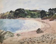 HILDA CARLINE (BRITISH 1889-1950), ALONG THE SHORE LINE
