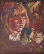 λ SIR STANLEY SPENCER (BRITISH 1891-1959), PORTRAIT OF A YOUNG GIRL, SHIRIN SPENCER