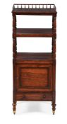 Y A REGENCY ROSEWOOD THREE TIER ETAGERE, CIRCA 1825
