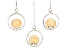 THREE WALL LIGHTS, MODERNIST, MID OR LATE 20TH CENTURY