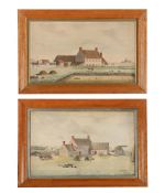 JAMES P. TUPPER (BRITISH LATE 18TH/EARLY 19TH CENTURY), FARMSTEAD WITH THATCHED COTTAGE