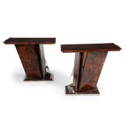 Y A PAIR OF SIDE TABLES, TOMASZ STARZEWSKI, 2015