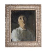 λ ATTRIBUTED TO ALBERT VON KELLER (1844-1920), PORTRAIT OF A LADY