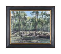 λ GUY LESTER (BRITISH 20TH CENTURY), WOODED LANDSCAPE