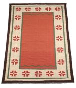 A FLATWOVEN KILIM, IN SWEDISH STYLE