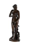 A FRENCH BRONZE FIGURE OF THE MEDICI VENUS, CAST BY BARBEDIENNE, LATE 19TH CENTURY