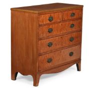 A REGENCY MAPLE CHEST OF DRAWERS, CIRCA 1815