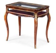 Y A VICTORIAN ROSEWOOD, MARQUETRY AND GILT METAL MOUNTED BIJOUTERIE TABLE, 19TH CENTURY