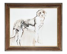 λ MIRJAM VERHOEFF (DUTCH B. 1939), STUDY OF A HOUND