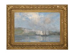 BERTRAM PRIESTMAN (BRITISH 1868-1951), VIEW ACROSS THE WATER