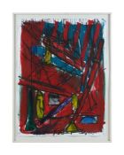 λ BRUCE MCLEAN (BRITISH B. 1944), TWO BOYS, ONE FIREPLACE