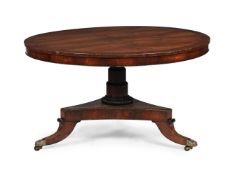 Y A GEORGE IV ROSEWOOD CENTRE TABLE, IN THE MANNER OF GILLOWS, CIRCA 1830