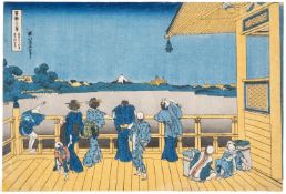Katsushika Hokusai (1760-1849), Sazai Hall of the Temple of the Five Hundred Arhats